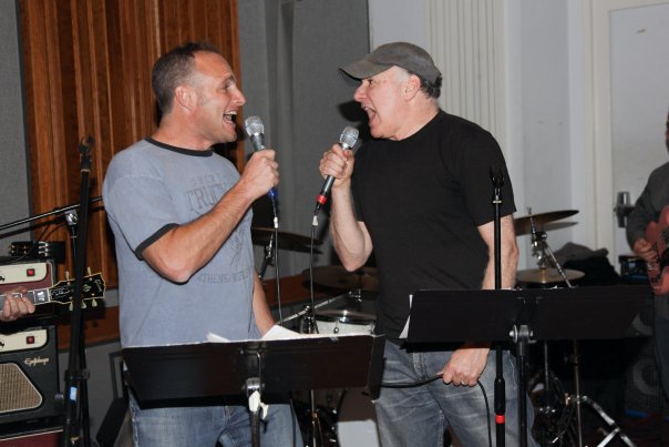 Harry Spero trading vocals with a friend during The Tools of Ignorance sessions